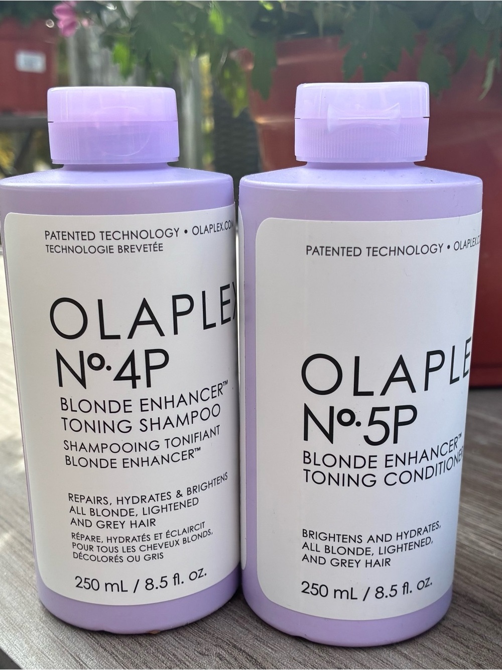 Olaplex No. 4P & No. 5P Blonde Enhancer Shampoo Conditioner Set 250mL